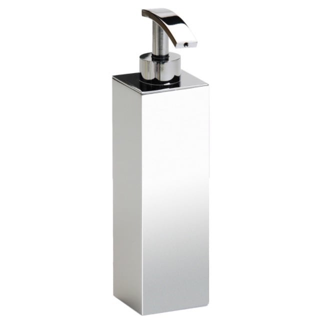 Windisch 90122-CR Soap Dispenser, Wall Mounted, Tall, Square, Brass